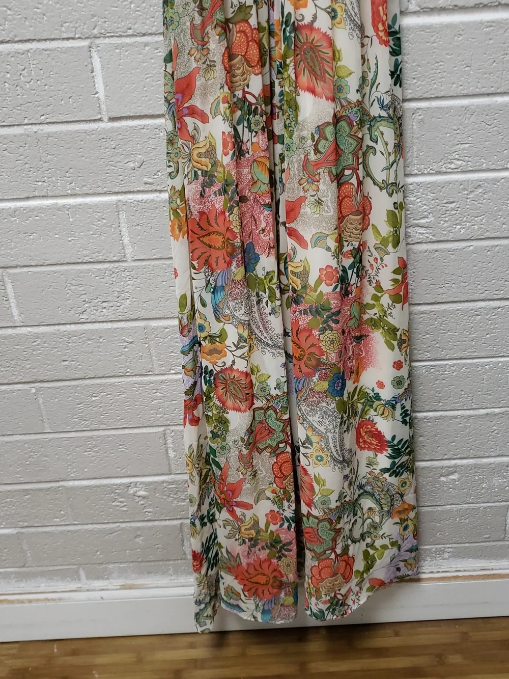 Floral Maxi Halter Dress in Multicolor - Picture 4 of 6